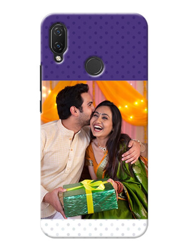 Custom Huawei Nova 3i mobile phone cases: Violet Pattern Design