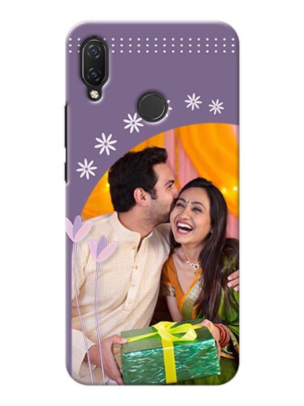 Custom Huawei Nova 3i Phone covers for girls: lavender flowers design 
