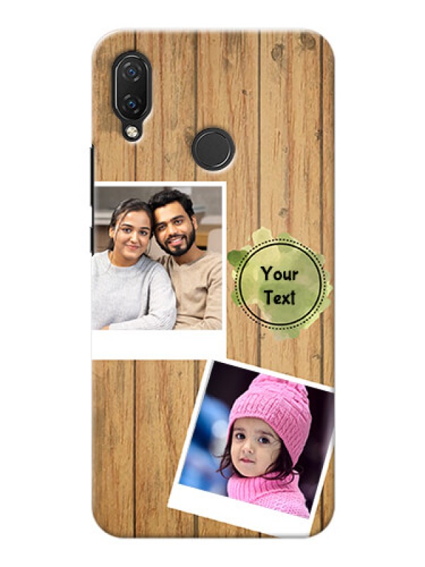 Custom Huawei Nova 3i Custom Mobile Phone Covers: Wooden Texture Design