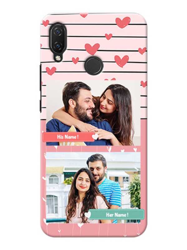 Custom Huawei Nova 3i custom mobile covers: Photo with Heart Design