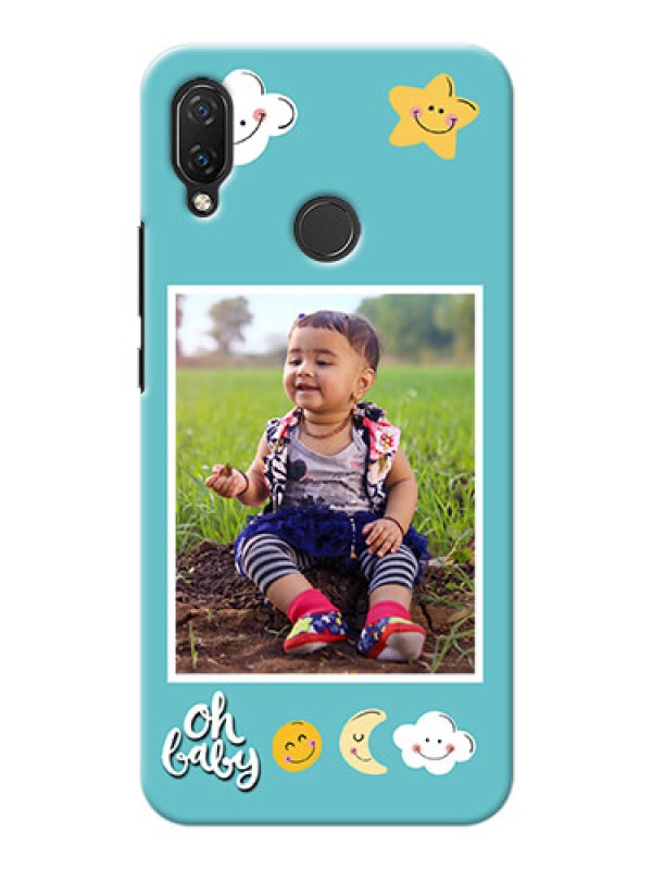 Custom Huawei Nova 3i Personalised Phone Cases: Smiley Kids Stars Design