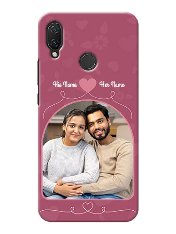 Custom Huawei Nova 3i mobile phone covers: Love Floral Design