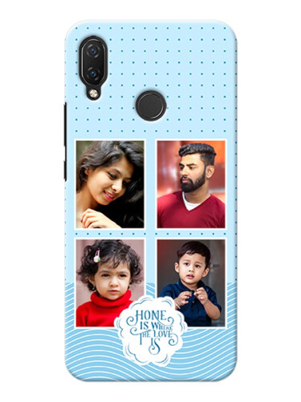 Custom Nova 3i Custom Phone Covers: Cute love quote with 4 pic upload Design