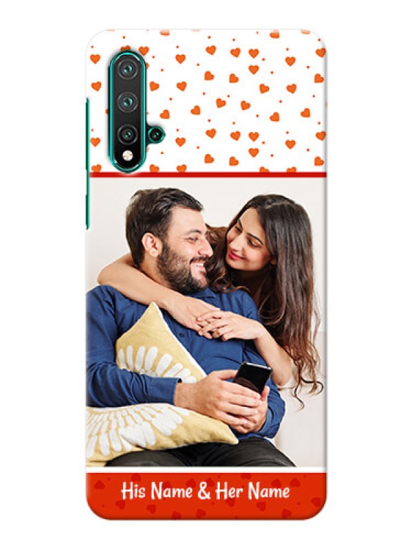 Custom Huawei Nova 5 Phone Back Covers: Orange Love Symbol Design