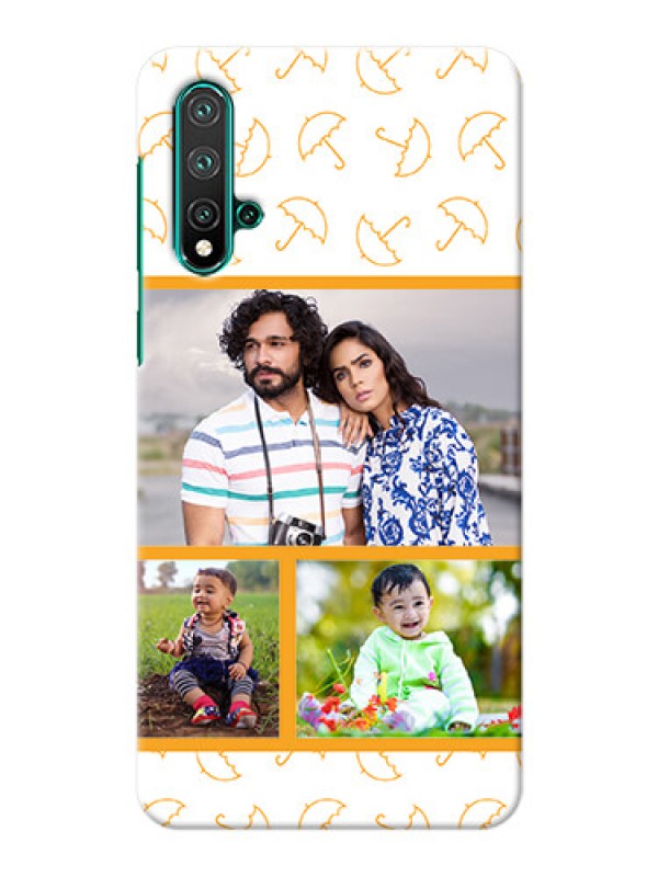 Custom Huawei Nova 5 Personalised Phone Cases: Yellow Pattern Design