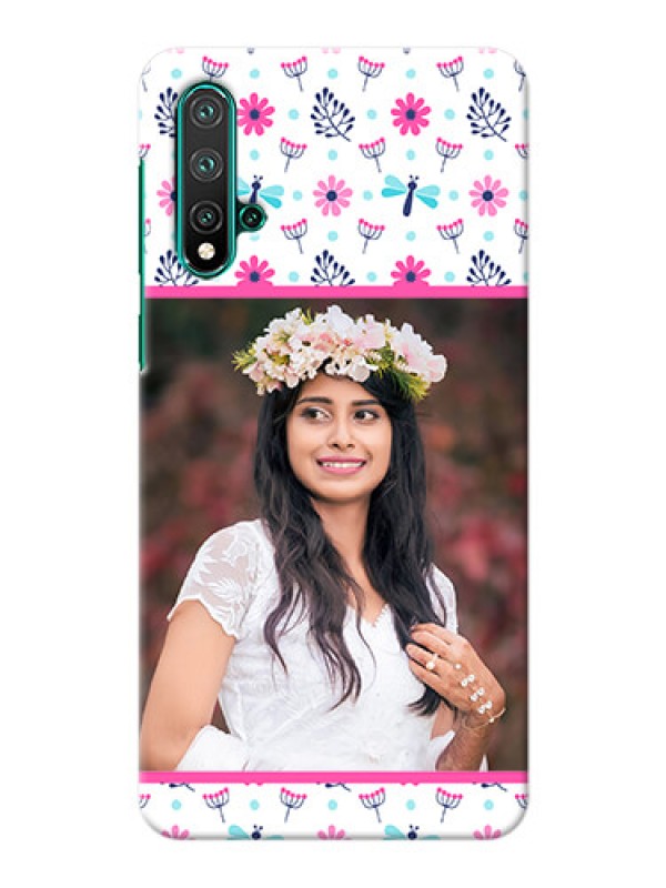 Custom Huawei Nova 5 Mobile Covers: Colorful Flower Design