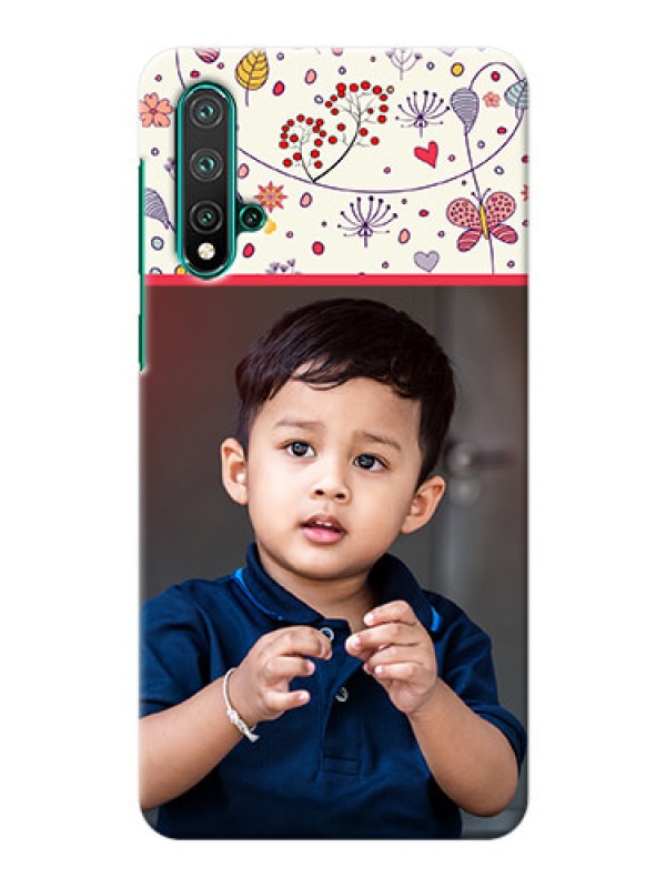 Custom Huawei Nova 5 phone back covers: Premium Floral Design