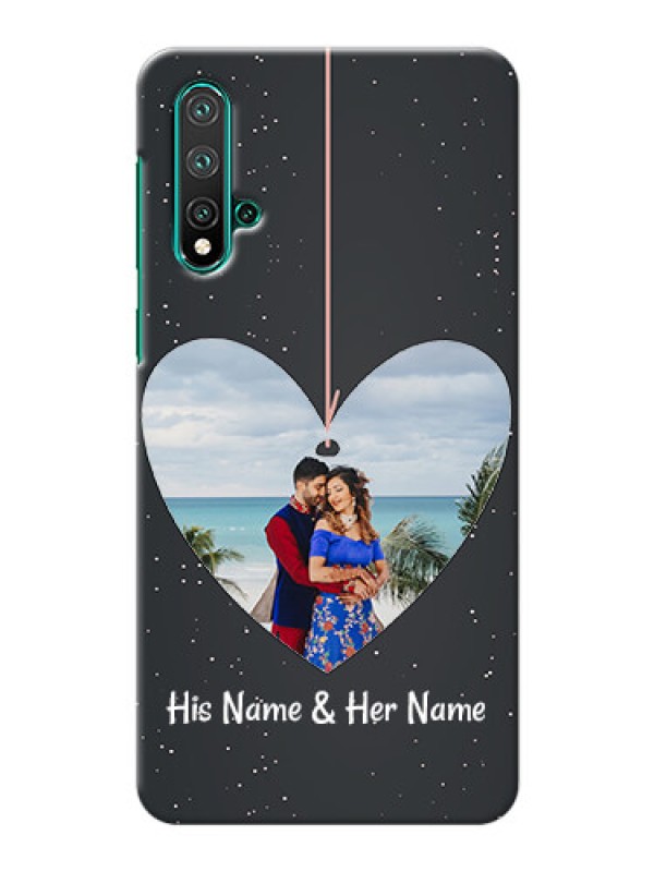Custom Huawei Nova 5 custom phone cases: Hanging Heart Design