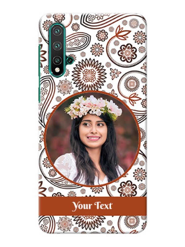 Custom Huawei Nova 5 phone cases online: Abstract Floral Design 