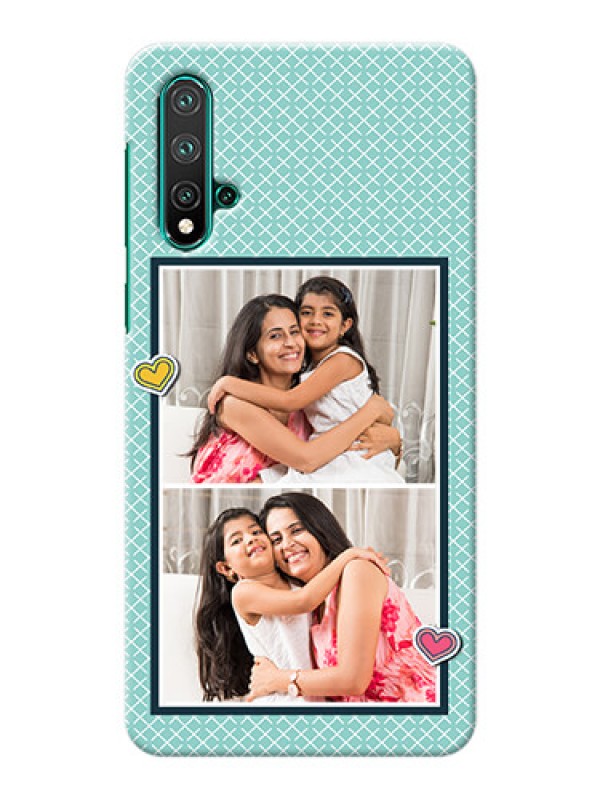 Custom Huawei Nova 5 Custom Phone Cases: 2 Image Holder with Pattern Design