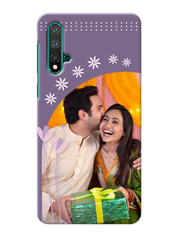 Custom Huawei Nova 5 Phone covers for girls: lavender flowers design 