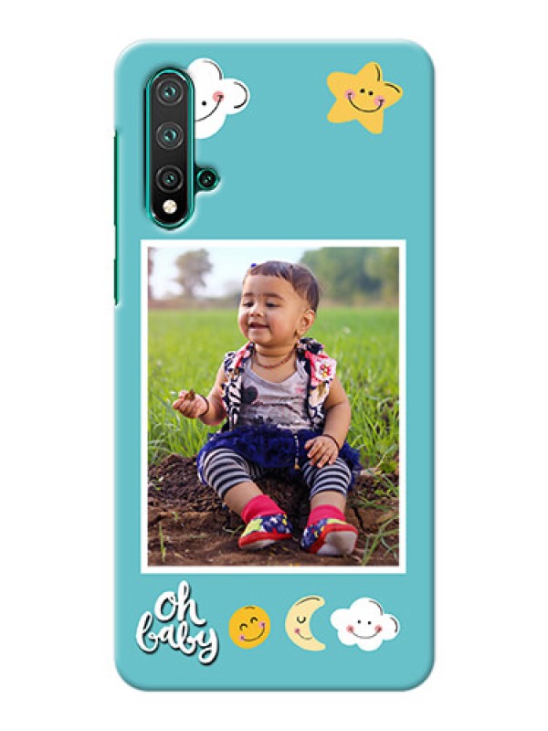 Custom Huawei Nova 5 Personalised Phone Cases: Smiley Kids Stars Design