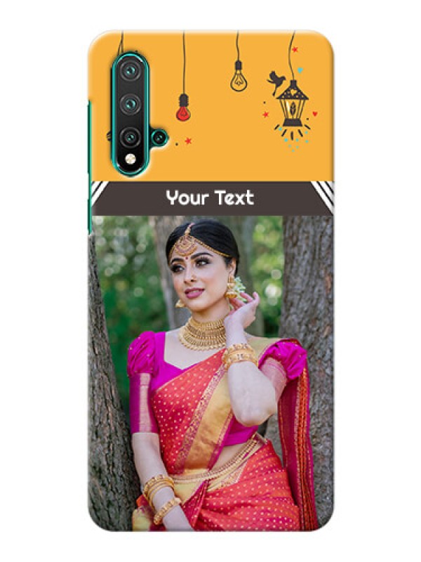 Custom Huawei Nova 5 custom back covers with Family Picture and Icons 