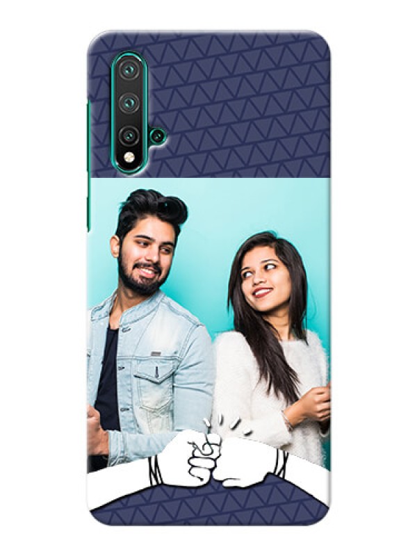 Custom Huawei Nova 5 Mobile Covers Online with Best Friends Design  
