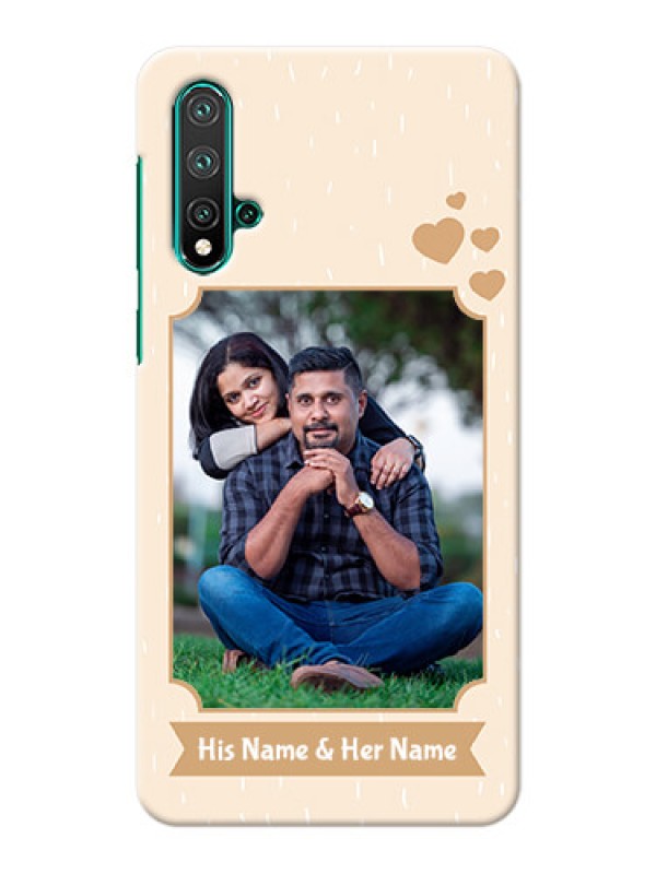 Custom Huawei Nova 5 mobile phone cases with confetti love design 