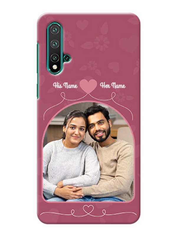 Custom Huawei Nova 5 mobile phone covers: Love Floral Design