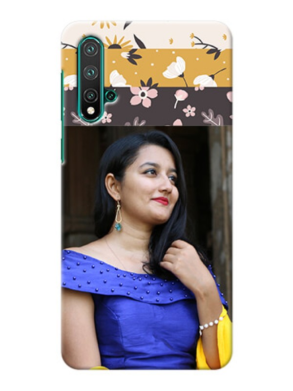 Custom Huawei Nova 5 mobile cases online: Stylish Floral Design