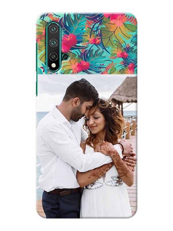 Custom Huawei Nova 5 Personalized Phone Cases: Watercolor Floral Design