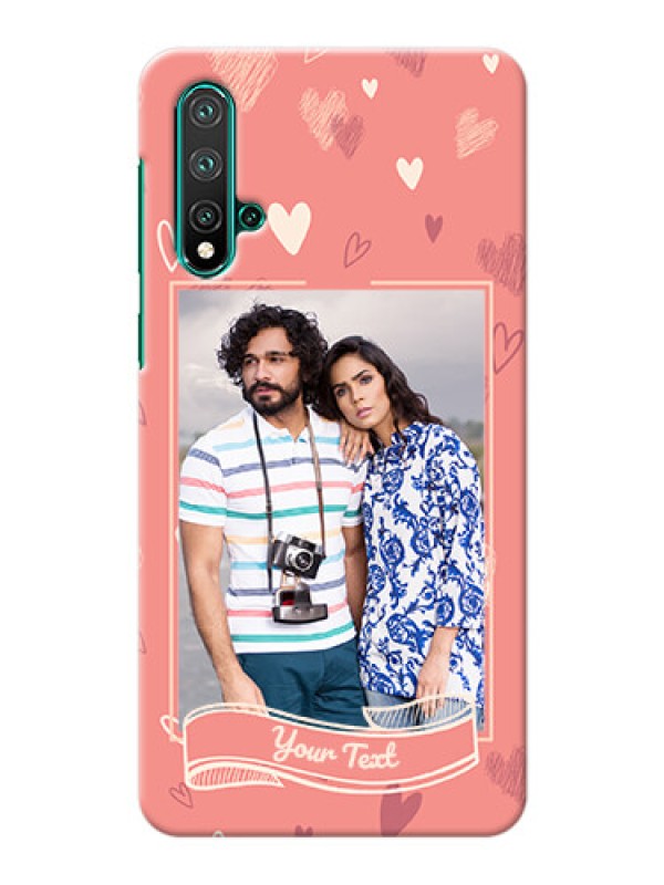 Custom Huawei Nova 5 custom mobile phone cases: love doodle art Design