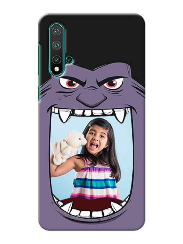Custom Huawei Nova 5 Personalised Phone Covers: Angry Monster Design