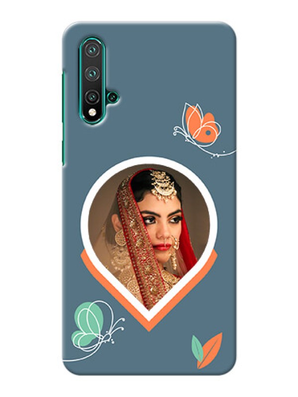 Custom Nova 5 Custom Mobile Case with Droplet Butterflies Design