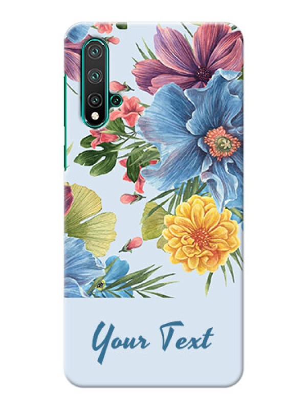 Custom Nova 5 Custom Phone Cases: Stunning Watercolored Flowers Painting Design
