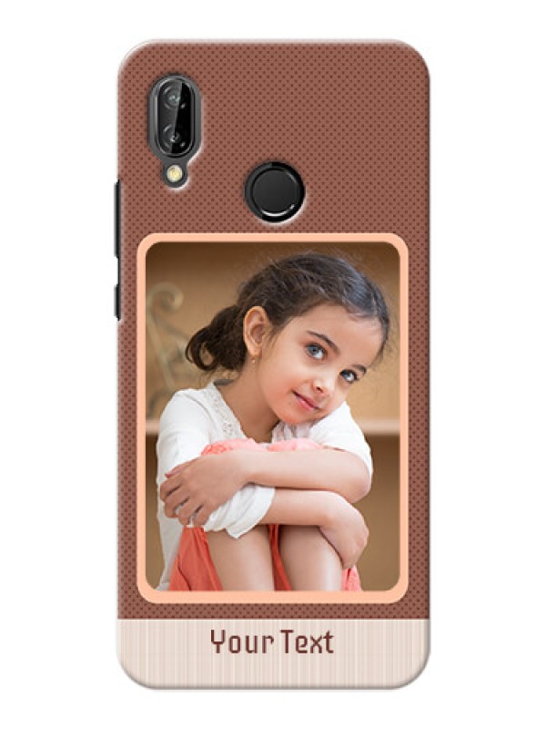 Custom Huawei P20 Lite Simple Photo Upload Mobile Cover Design
