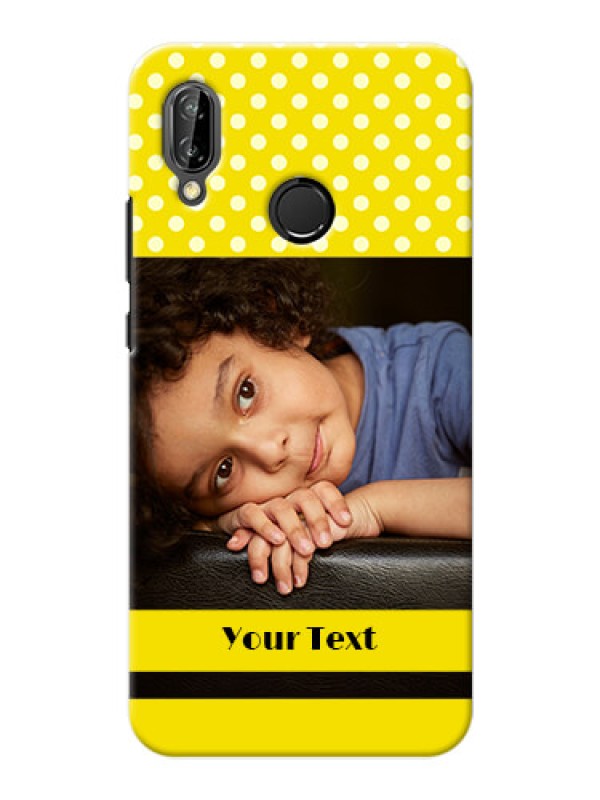 Custom Huawei P20 Lite Bright Yellow Mobile Case Design