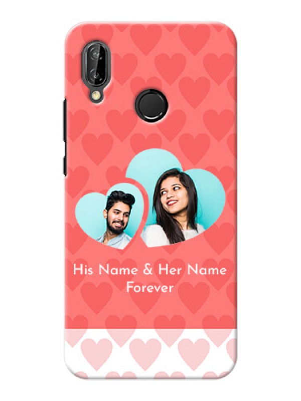 Custom Huawei P20 Lite Couples Picture Upload Mobile Cover Design