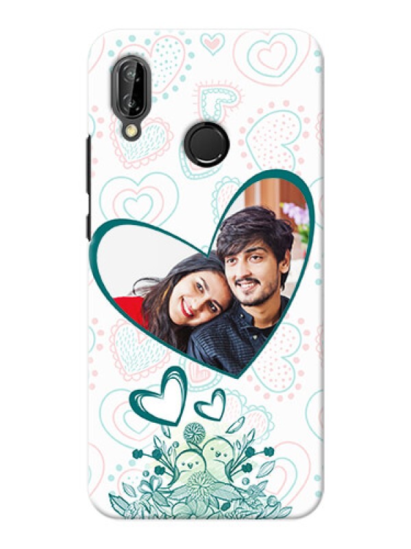 Custom Huawei P20 Lite Couples Picture Upload Mobile Case Design