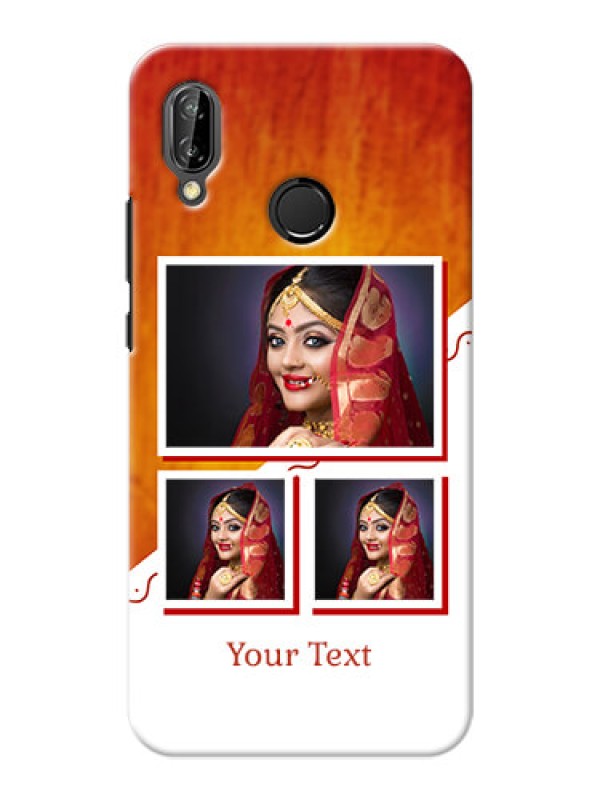 Custom Huawei P20 Lite Wedding Memories Mobile Cover Design