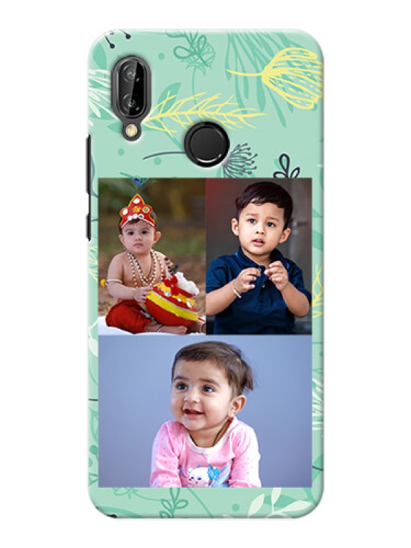 Custom Huawei P20 Lite family is forever design with floral pattern Design