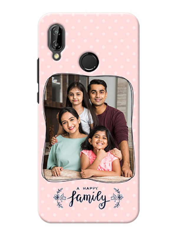 Custom Huawei P20 Lite A happy family with polka dots Design
