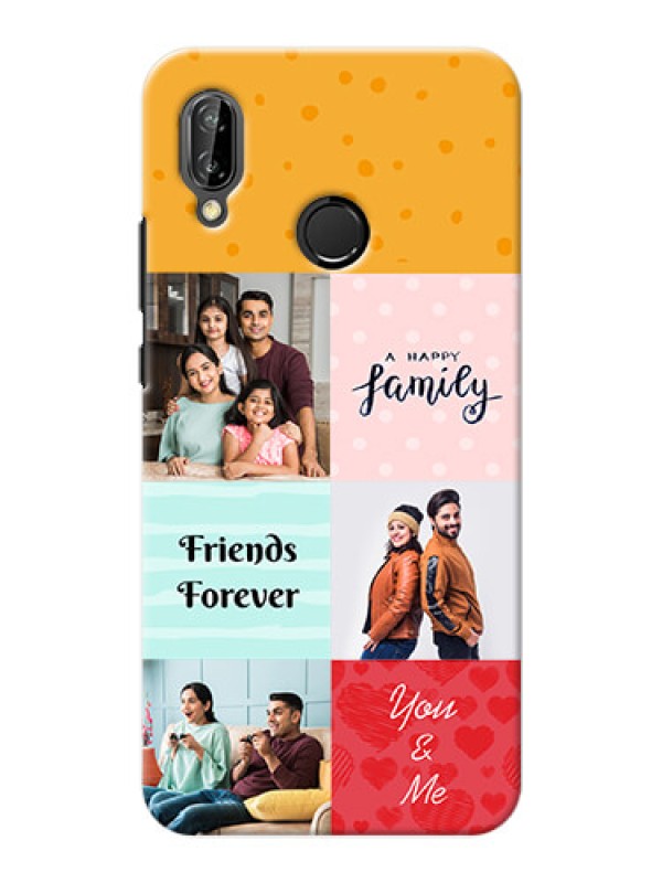 Custom Huawei P20 Lite 4 image holder with multiple quotations Design