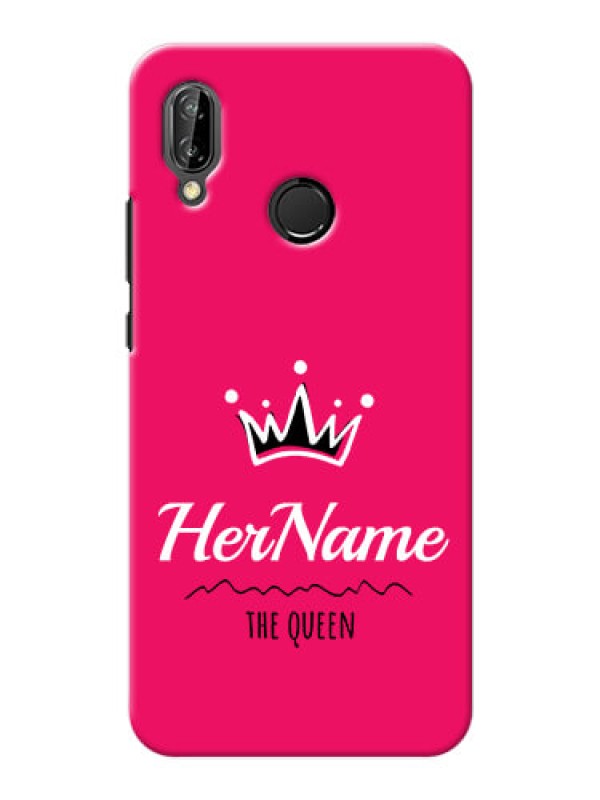 Custom P20 Lite Queen Phone Case with Name