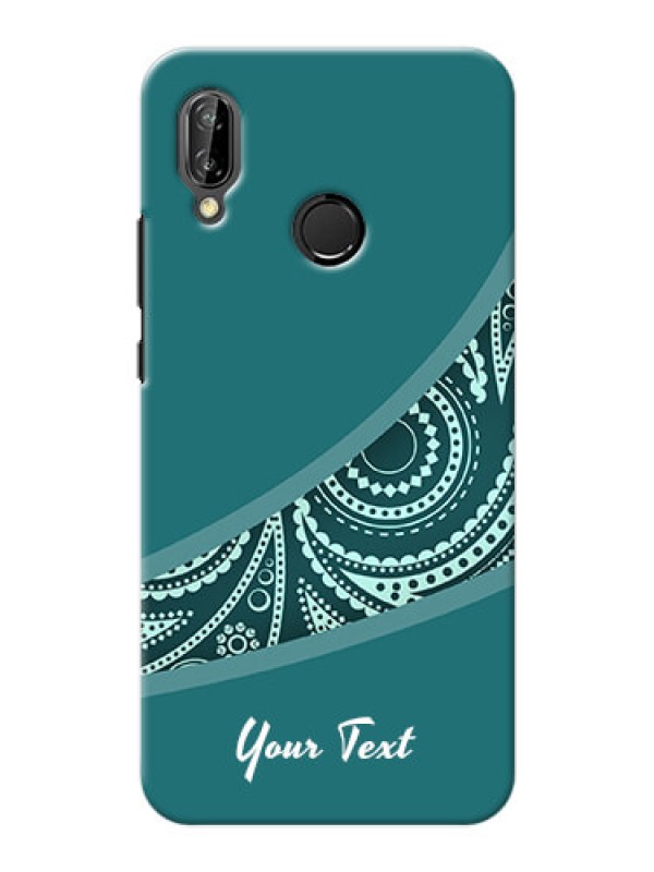 Custom P20 Lite Custom Phone Covers: semi visible floral Design