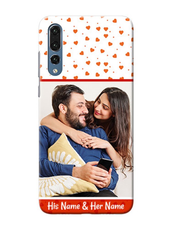 Custom Huawei P20 Pro Orange Love Symbol Mobile Cover Design
