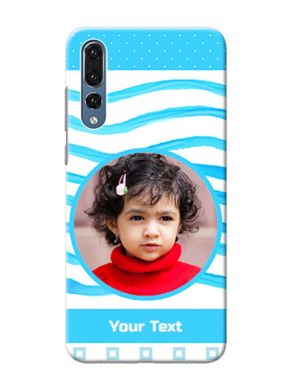 Custom Huawei P20 Pro Simple Blue Design Mobile Case Design