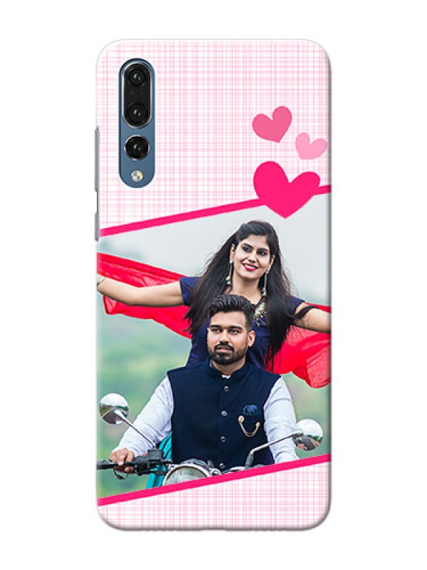 Custom Huawei P20 Pro Pink Design With Pattern Mobile Cover Design