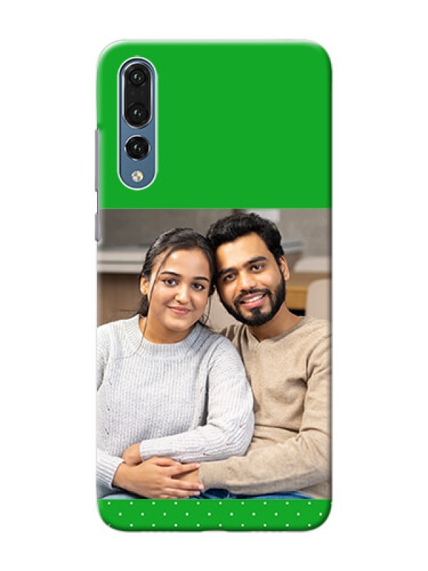 Custom Huawei P20 Pro Green And Yellow Pattern Mobile Cover Design