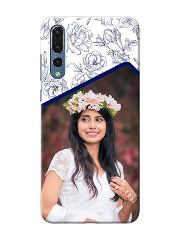 Custom Huawei P20 Pro Floral Design Mobile Cover Design