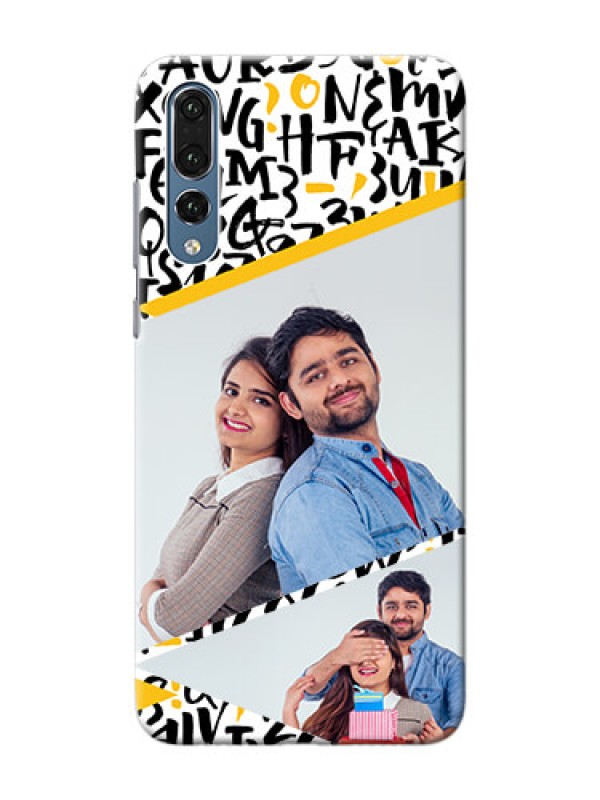 Custom Huawei P20 Pro 2 image holder with letters pattern  Design