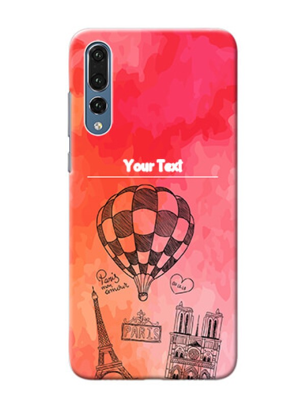 Custom Huawei P20 Pro abstract painting with paris theme Design