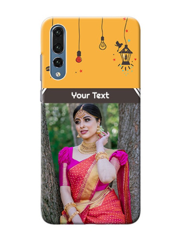 Custom Huawei P20 Pro my family design with hanging icons Design