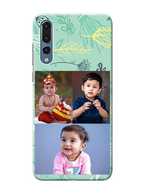 Custom Huawei P20 Pro family is forever design with floral pattern Design