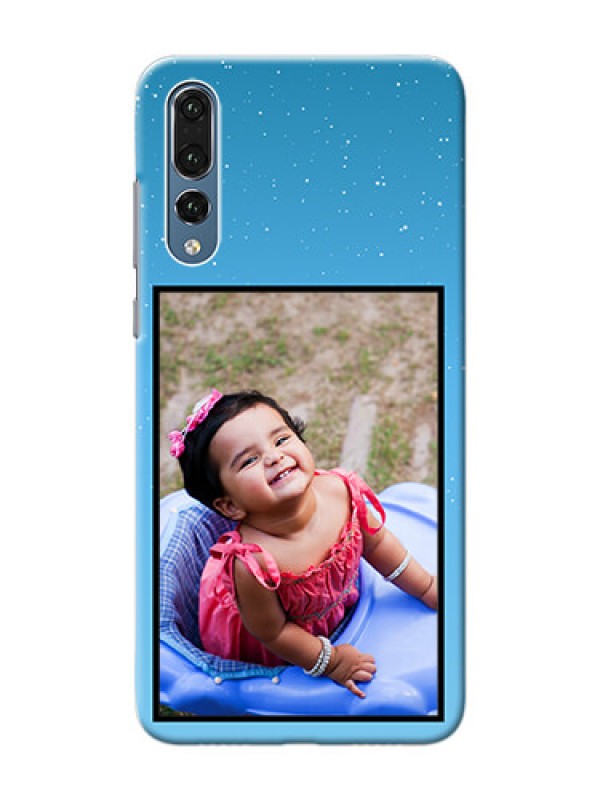 Custom Huawei P20 Pro love quote with zig zag pastel pattern Design