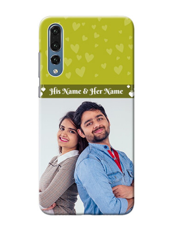 Custom Huawei P20 Pro you and me design with hanging hearts Design