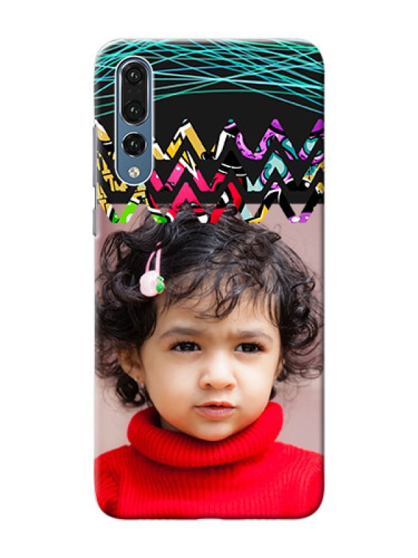Custom Huawei P20 Pro neon background with abstract Design