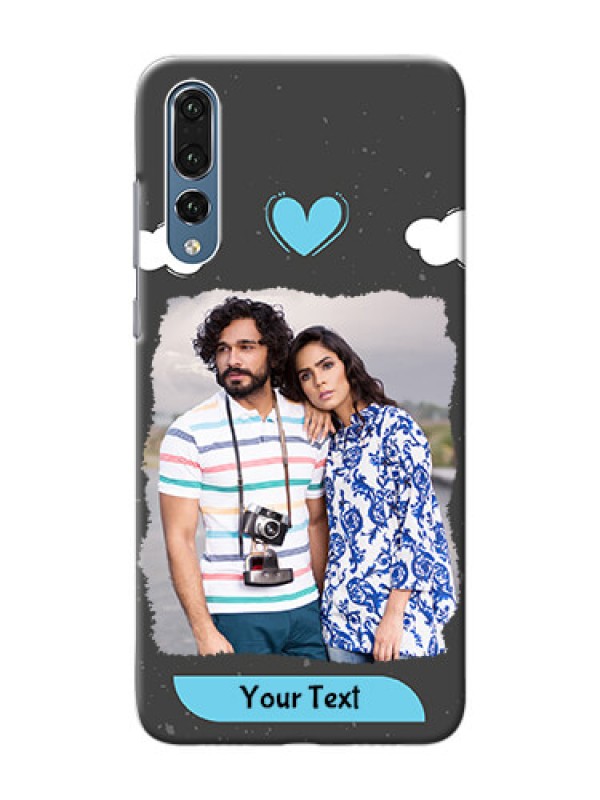 Custom Huawei P20 Pro splashes backdrop with love doodles Design