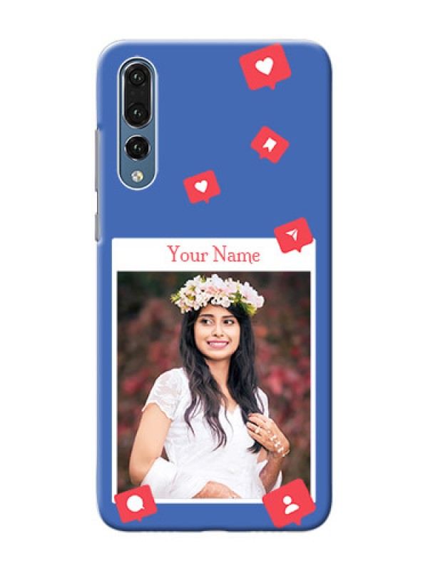 Custom P20 Pro Back Covers: Like Share And Comment Design
